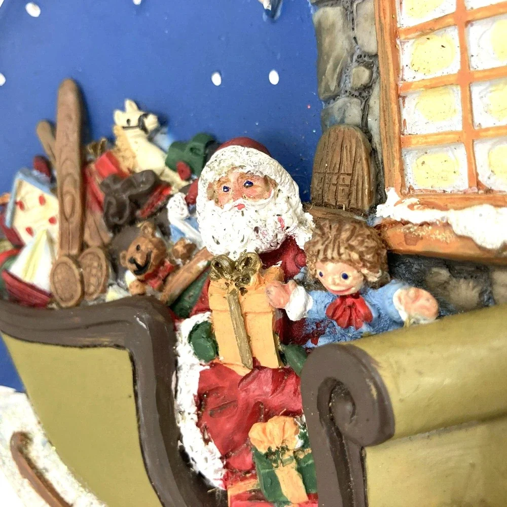 Vintage Christmas Decor Plate 